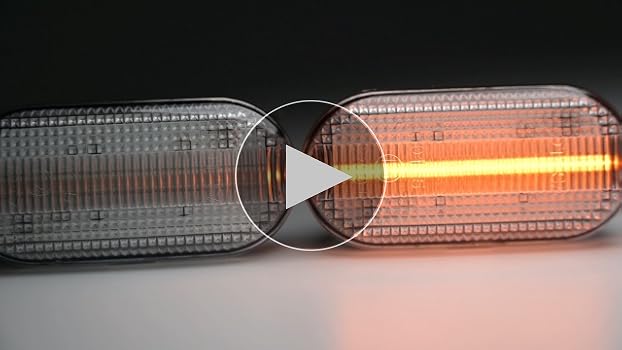 Amazon.com: 2Pcs Amber Full Led Side Marker Lights Clear