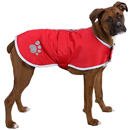 Vivi Bear abrigo para perros suéter para perros Con impermeable reflectante El diseño de velcro es fácil de ajustar Chaleco de invierno Adecuado para cachorros,perros de tamaño mediano y perros grande