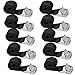 Produktbild ZHENA 10Pcs Befestigungsriemen Spanngurte Zurrgurte mit Klemmschloss, Schwarz Befestigungsgurt Rucksack Fahrradträger (63.5CM*2.5CM)