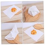 Happyyami 100Stücke Einweg Ölpapier Greaseproof Backpapier für Lebensmittelverpackung für Hamburger Sandwiches Hot Dogs Kuchen und Kekse Pure Lebensmittelpapier