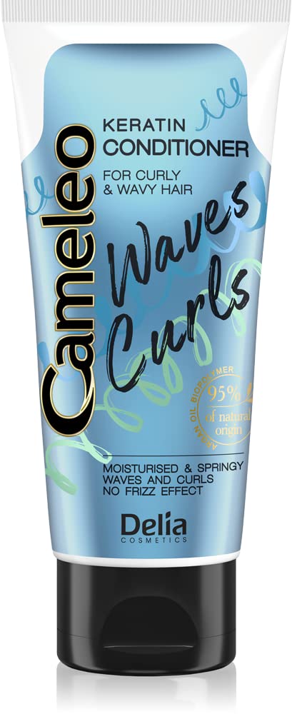 CameleoWaves & Curls - Conditioner- Keratin Hair Care Line for Curly and Wavy Hair - Keratin - Smooth and Bouncy Curls and Waves - Moisturizes, Regenerates - Smoothes - 200ml