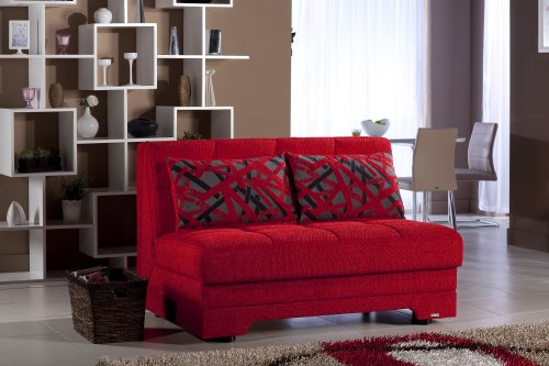 Istikbal - Twist Love Seat Sleeper - Story Red - Full Sleeper #TOP21