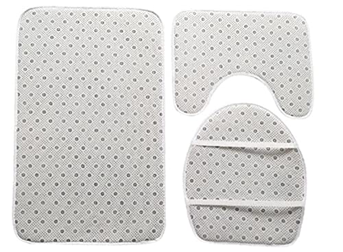 Badezimmerteppich Barockes Gelb Badematte Badezimmer Set 3 Teilig rutschfest Badteppich 45x75cm Maschinenwaschbar… – Bild 7