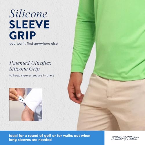 White Water Pulôver com zíper 1/4 de desempenho leve Monterey, Verde, 3X-Large-4X-Large