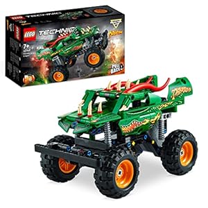 LEGO 42149 Technic Monster Jam Dragon, Monster Truck-Spielzeug für Jungen und Mädchen, 2in1-Rennwagen für Offroad-Stunts…