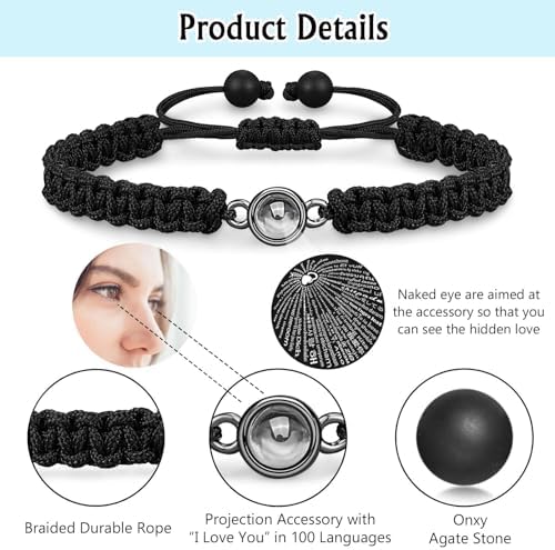 Pulseras para parejas con proyección de amor 51BC+ VpWXL. AC SR38. SL1000