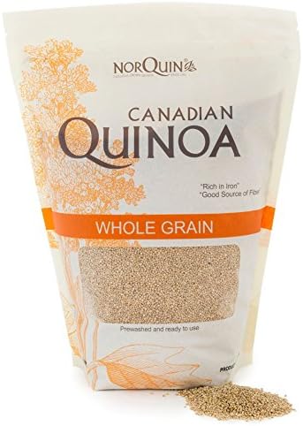 NorQuin Golden Quinoa, 4 Pound, Whole Grain, Gluten Free, Kosher, Non GMO, Plant Based Complete Protein, Prewashed Ready to Cook