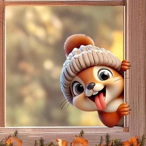 Vinilos adhesivos Achang Ardilla para pared infantil miniatura 3