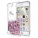 iPod Touch 6 Case, iPod Touch 5 Liquid Case with HD Screen Protector for Girls,LeYi Shiny Glitter Quicksand Clear TPU Protective Phone Case for Apple iPod Touch 6th / 5th Generation ZX Rose Gold