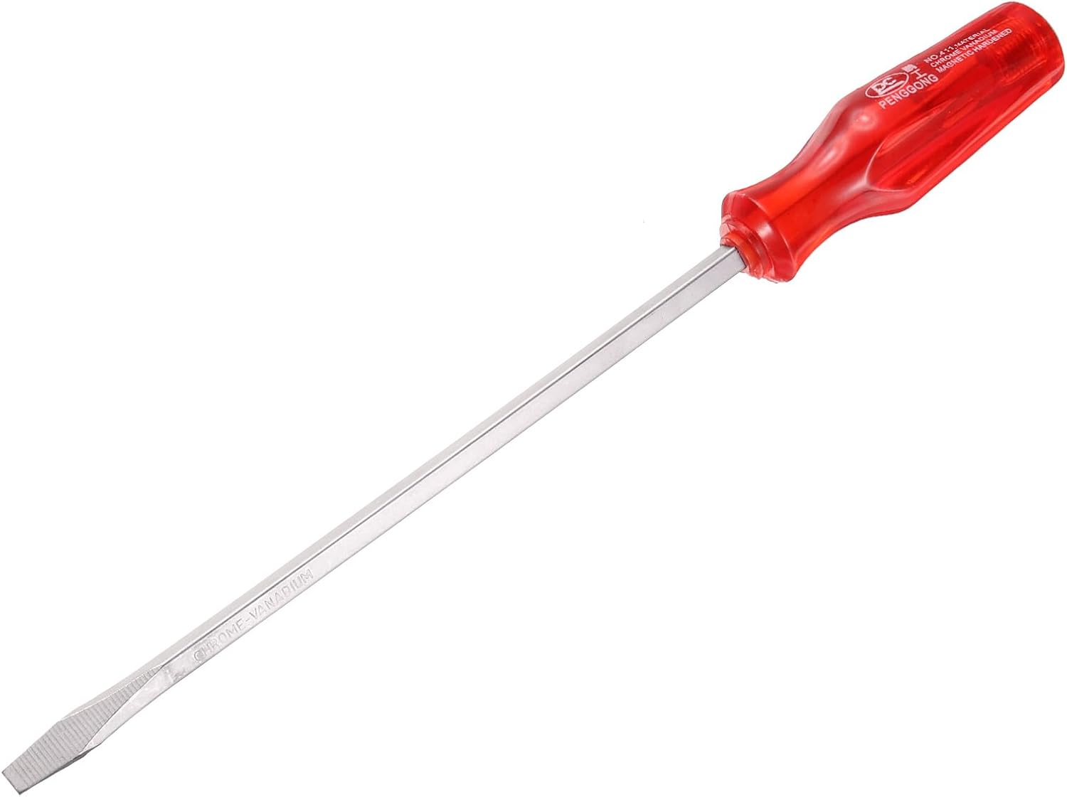 uxcell 6mm Demolition Driver Magnetic Slotted Screwdriver with 8 Inch Square Shank