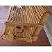 Amish Casual 4 Foot Roll Back Porch Swing with Cup Holders in Cedar Stain - Amish Made in The USA from Treated Pine Heavy Duty 700 Lb. Weight Capacity