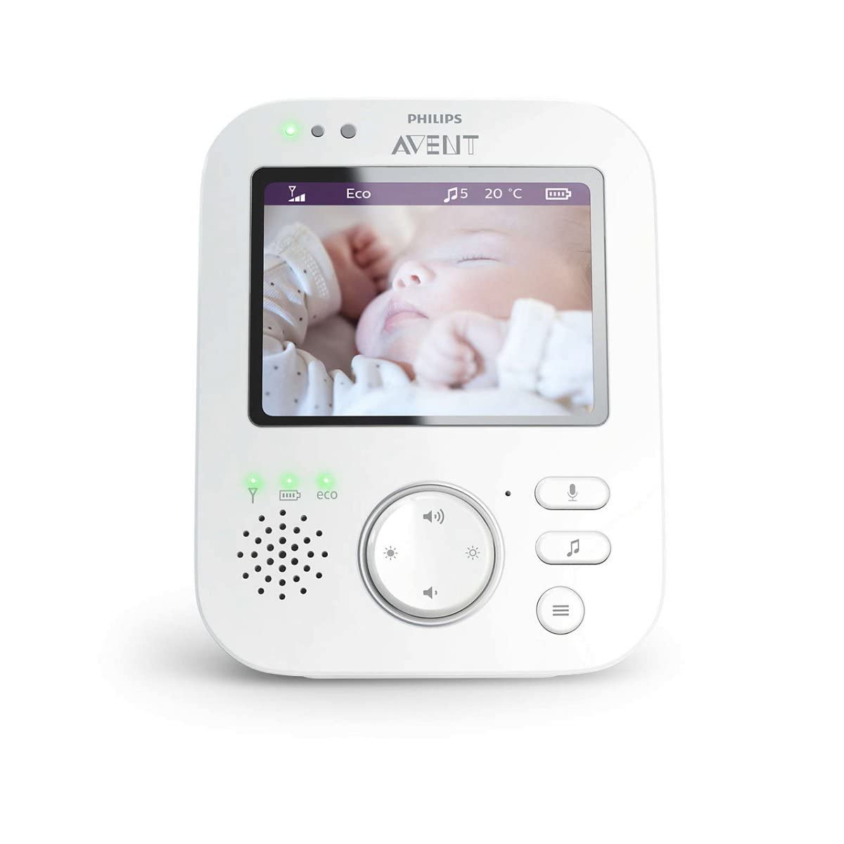 Philips AVENT Baby monitor SCD845/26 monitor video per bambino 300 m FHSS Blu, Bianco