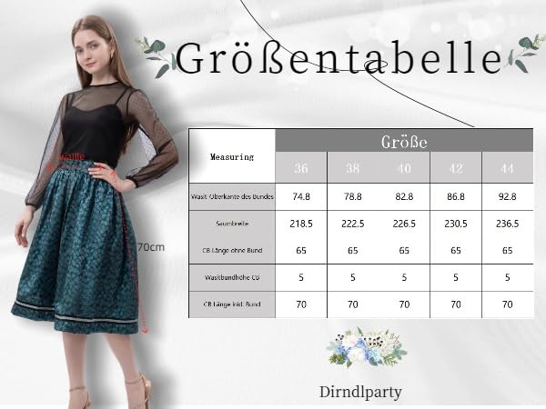 Jupe traditionnelle moderne et confortable coupe genou ajustable taille 36-44