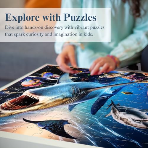 Eyewitness Discovery Puzzle American Landmarks, Rompecabezas de 100 piezas para niños, juguete educativo para niños y niñas de 5 años en adelante miniatura 4