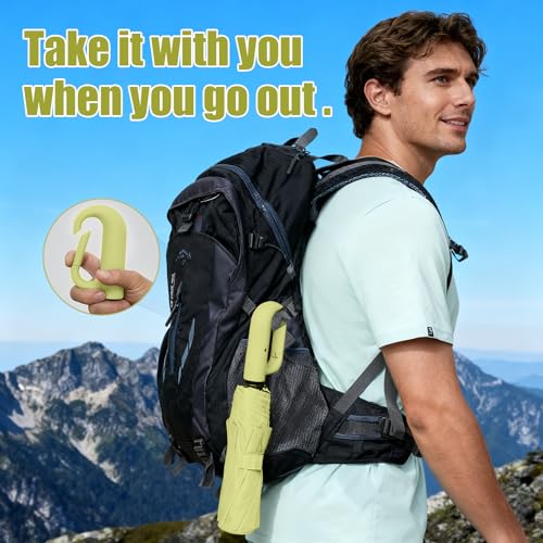 Compact Automatic Folding Travel Umbrella-Windproof Rainproof, PF50+ Sun Protection for Hiking,Outdoor,Chool,Golf Course & Daily Use,Sturdy Multi-Ribbed Frame - Image 3