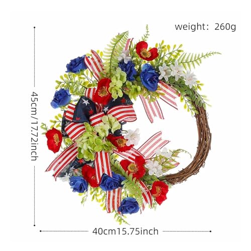 Couronnes de porte 4 juillet résistantes aux intempéries pour décoration - 6
