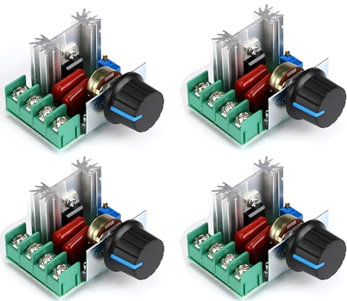 Image of Shockley E-DIMMER AC 50-220V 2000W SCR Triac Electric Voltage Regulator Temperature /Motor Speed Controller Light Dimmer (2000W SCR Triac - 4 Piece)