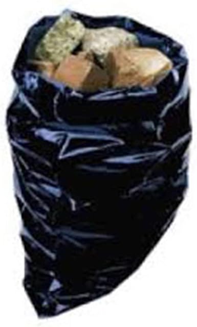 OneTocuh Strong Heavy Duty Rubble Bags Sacks Builders Sacks Bags Blue Black Grey (Black, 10)