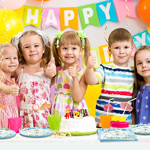 Juhap Butterfly Birthday Party Supplies, Blue Butterfly Tableware Sset Girl Baby Shower Decorations Includes 20 Disposable Butterfly Paper Plates 20 Napkins For 20Guests #TOP5