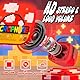 Mario Karaoke Maschine mit 2 Bluetooth Mikrofon, Pixel Miner Spielzeug, Mario Spielzeug für Kinder 3 4 5 6 7 8-12 Jahre, Tragbarer Karaoke Mikrofon, Geschenk für Jungen Mädchen ab 3-10 Jahre