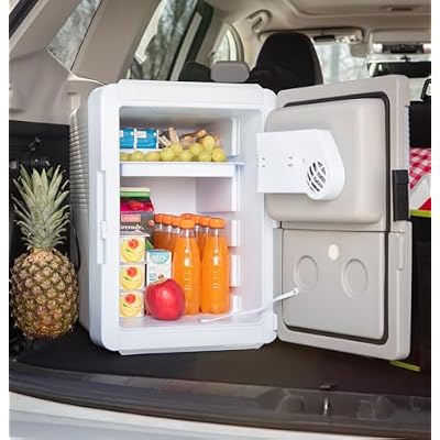 Koolatron 12V Iceless Cooler & Warmer Portable Electric Cooler/Nevera Portatil Electrica for Car Truck Camper Boat, Hard Sided Mini Fridge for Camping Picnic Travel Lunch Food Drinks Office 33 qt
