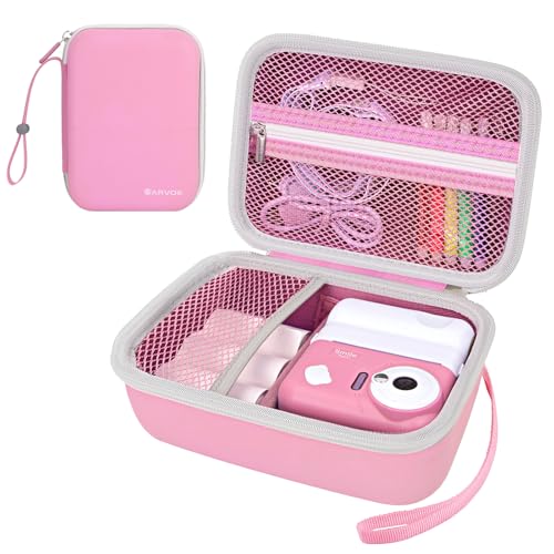 Funda para cámara instantánea infantil ARVOK color rosa miniatura 1