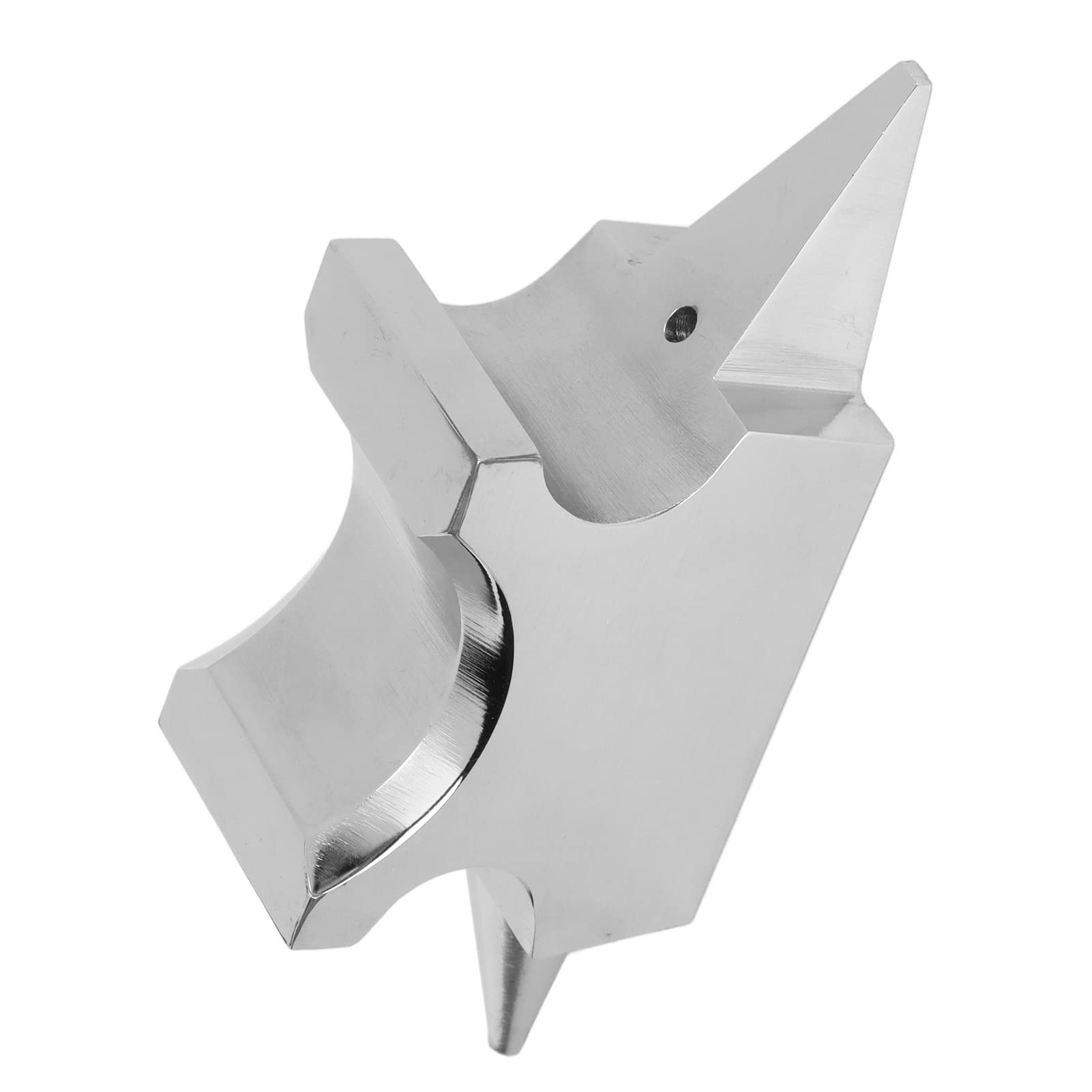 Metallformamboss, kompakte Größe, Loch-Design, einfach zu bedienen, multifunktional, poliert, Hornamboss, Edelstahl für DIY-Schmuckmarkierung