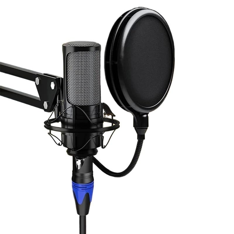 XLR Male to XLR Female Cable for Professional Recording Extension Line Balanced Mixer Amplifier Live Microphone Line(Black,300cm)