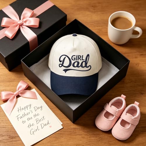 Image of Girl Dad Hat for Men,Girl Dad Gifts Fathers Day Birthday Christmas for Dad Trucker Hat Baseball Caps