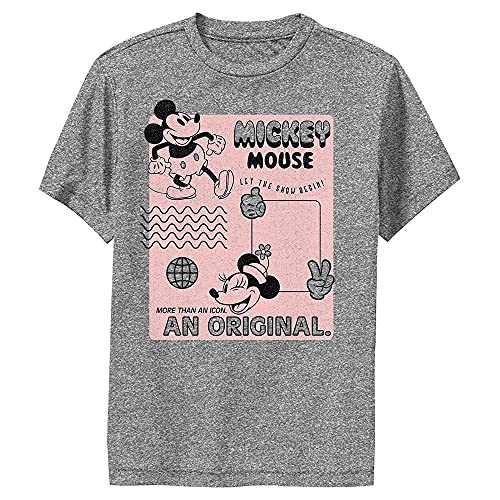 T-shirt Mickey Disney garçon anti-transpirant et confortable taille L anthracite