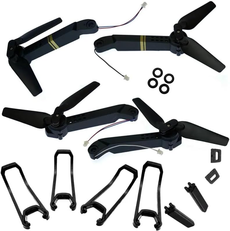 Accesorios Piezas de repuesto Hélice Brazo Clip Protectores Cuchillas Clip Abrazadera de aterrizaje Patín Geas para E58 FPV RC Drone Quadcopter E58