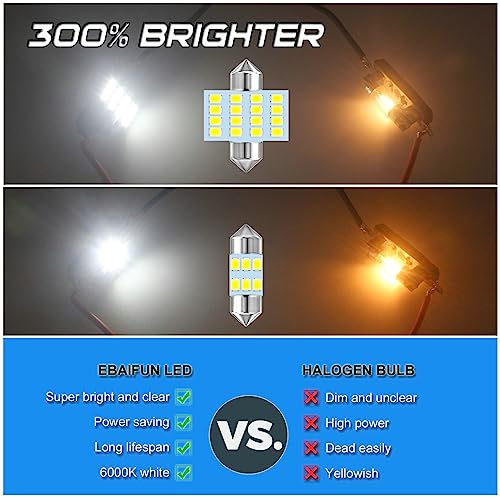 EBAIFUN LED Bulb DE3175 12V 29-31mm Pack 12 miniatura 4