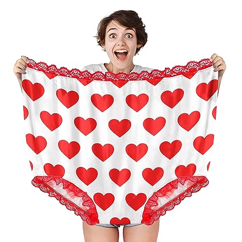 HOMQYTE Granny Panties Gag Gifts for Women Funny Giant Novelty Undies White Elephant Gift for Adults Prank