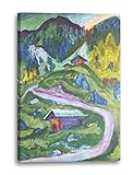 Printed Paintings Leinwand (60x80cm): Ernst Ludwig Kirchner - ALPWEG (BERGWEG)