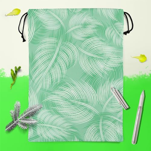 Image of ArtzFolio Spring Leaves D1 | Reusable Sack Bag | Bag for Gym, Storage, Vegetable & Travel