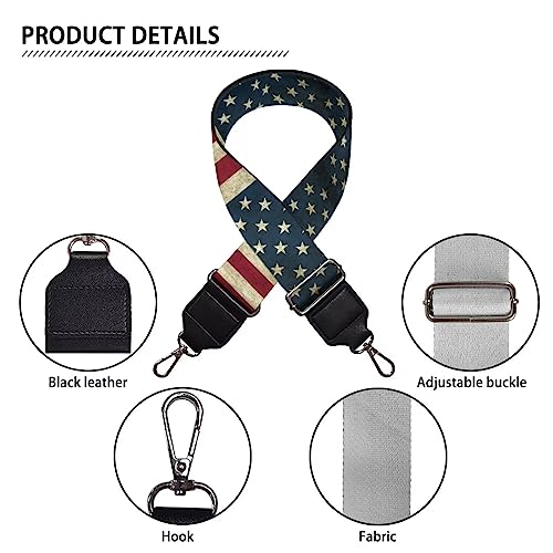 Image of GLENLCWE Red Mushroom Star Wide Purse Strap Adjustable Shoulder Strap Replacement Belt Crossbody Bag Strap Guitar Strap for Women Girls