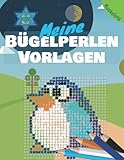  Meine Bügelperlen Vorlagen: Blanko Bügelperlen Vorlagenbuch für Jungen und Mädchen zum selbst gestalten