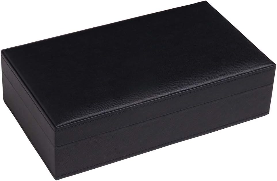 Silverman & Co. Double 6 Large Black Domino Set - Black Case