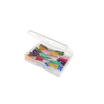 1 Inch Mixed Blunt Tip Dispensing Syringe Needle, 20 PCS