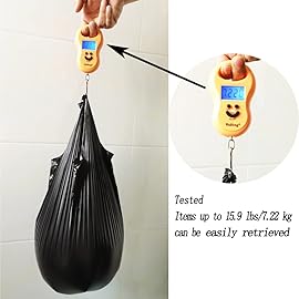 Small Black Trash Bags,Thicken Value 4 Gallon Trash Bag with Handle,100 Counts Small Garbage Bags Wastebasket Trash Can for Bathroom Bedroom Office Kitchen