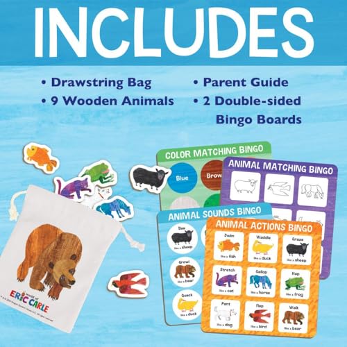 World of Eric Carle: Animal Bingo Juego de Madera para Niños miniatura 6