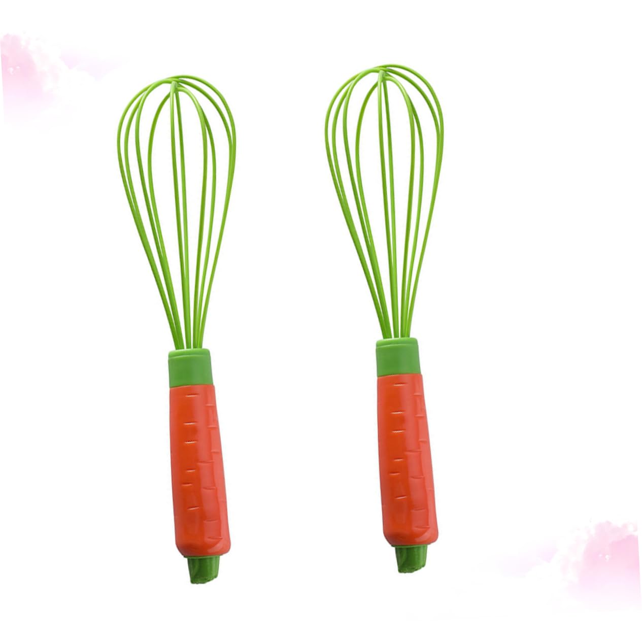 ZZ04028-Batteur à œufs Manuel Avec Poignée En Bois. Batteur à œufs En Silicone. Gadgets De