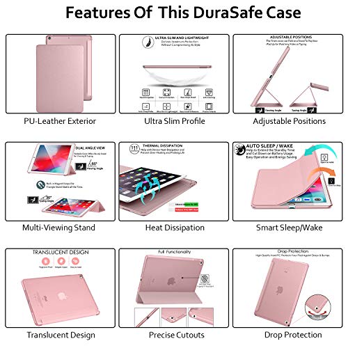 Image of DuraSafe Cases For iPad Pro 12.9 3 Generation Hard Back Case A1876 MTEL2HN /A MTEM2HN /A A2014 MTFN2HN /A MTFL2HN /A MTFP2HN /A MTFQ2HN /A A1983 MTHN2HN /A MTHU2HN /A MTJA2HN /A MTJ02HN /A MTJH2HN /A - Rose Gold