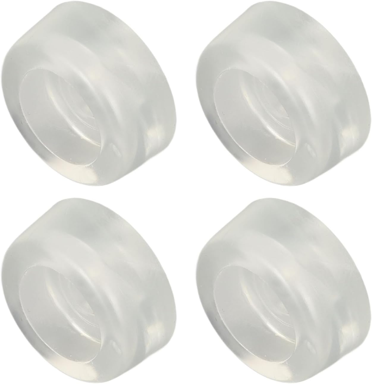 4Pcs Rubber Cushion Feet Pads, Cushion Rubber Feet Non Slip Sewing Machine Bed Cushion Plastic Elastic Clear Sewing Foot Control for Repair Replacement
