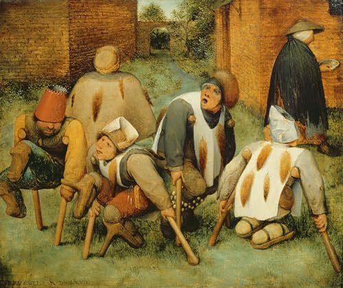 Toile les mendiants Pieter Bruegel pour décorer un grand mur vide impression 60x90cm