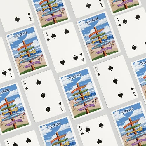 Lantern Press Delaware 52 Cartas Poker Size miniatura 4