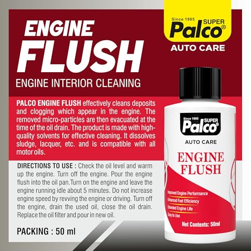 Image of PALCO Engine Flush for Bike 50ml, Removes Sludge, Carbon & Deposits, Improves Performance & Oil Circulation, Motorbike Engine Flush Cleaner, Enhanced Fuel Efficiency