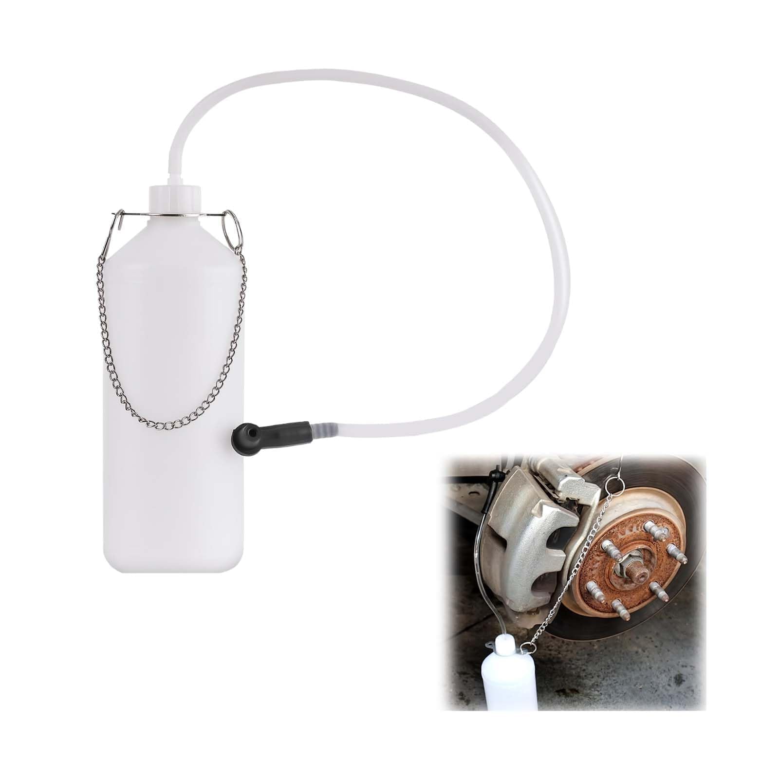 Serbatoio Liquido dei Freni, Spurgo Freno Bottiglia, spurgo Freni, Adatto alla Maggior Parte delle Viti di spurgo, utilizzato per Raccogliere Il Liquido dei Freni, sostituire l'olio dei Freni