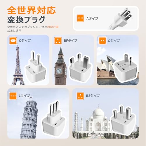 TESSAN『変圧器海外旅行用』