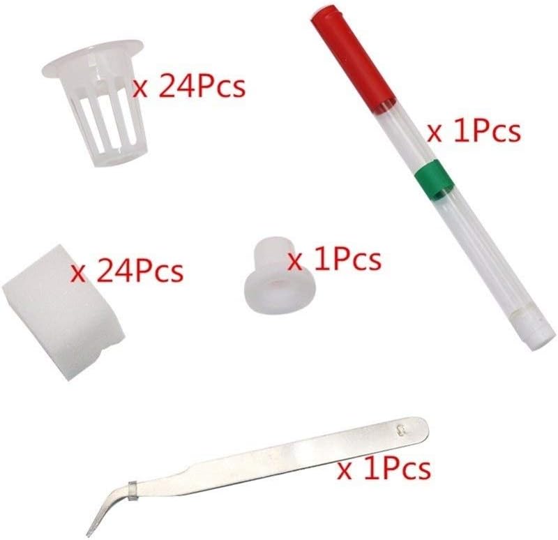 Gardening Planting Tools 1 Set Plant Site Hydroponic System 24 Holes Indoor Garden Cabinet Box Soilless Seedling Grow Kit Bubble Planters Nursery Pots (Color : Blue) (Green)